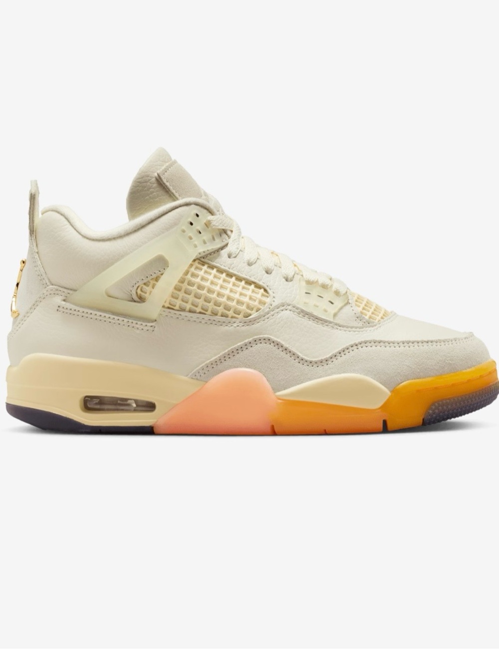 Air Jordan 4 retro Women’s Birds of paradise - Cream with Coral Details - Picture 6 of 12